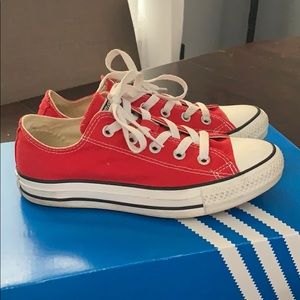 Red low top Converse